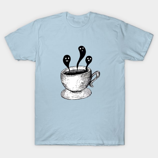 Souls from a coffee T-Shirt by Drawn stories